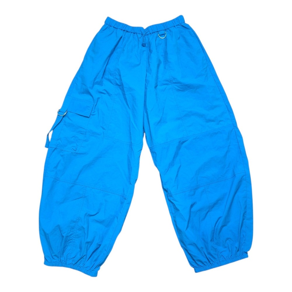Urban Outfitters Women's M Jana Balloon High Rise Cargo Pants Blue Utility Y2K